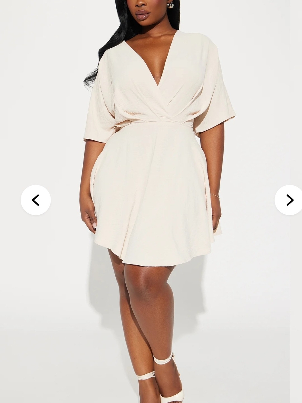 Fashion Nova Women's 1X Francesca Flowy Mini Dress